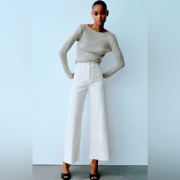 Zara Pants - High-waisted ZW Marine Straight Jeans